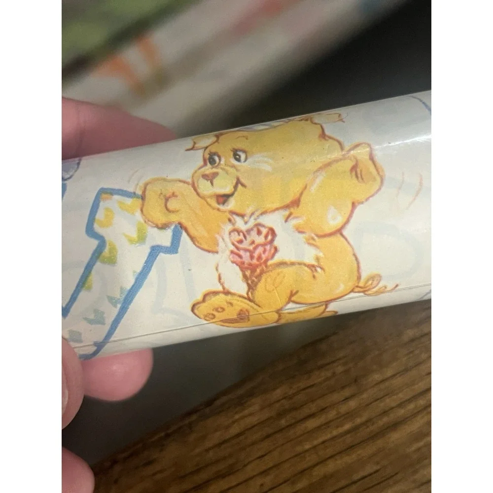 Vintage Care Bears Cousins Birthday Gift Wrap 15 SQ Feet Per‎ Roll New 4 Rolls